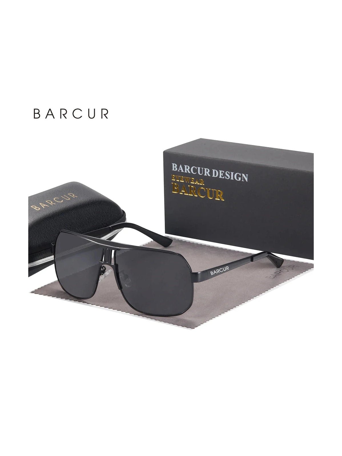 BARCUR Polarized Sports Sunglasses for Men Fashionable Fishing Driving Hiking and Outdoor Eyewear UV400 Protection Gradient Lenses - Courbe et Compagnie