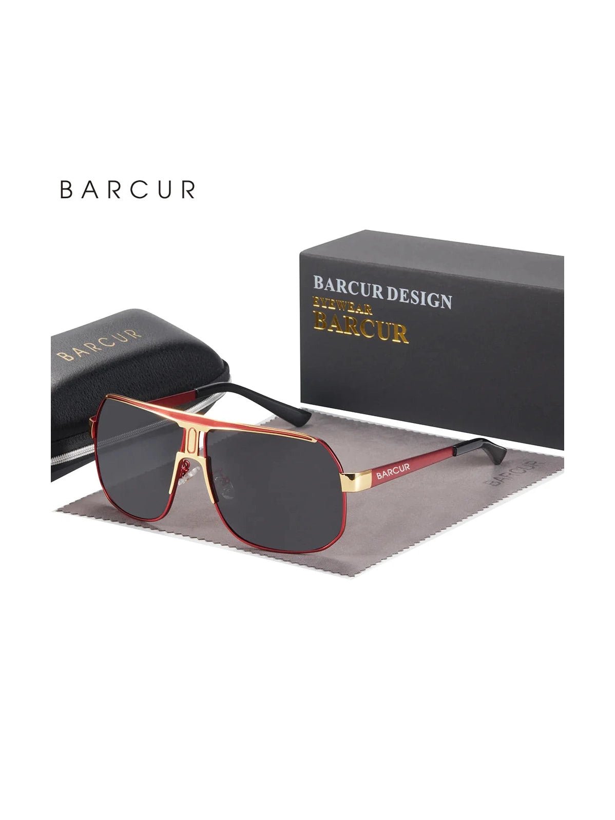 BARCUR Polarized Sports Sunglasses for Men Fashionable Fishing Driving Hiking and Outdoor Eyewear UV400 Protection Gradient Lenses - Courbe et Compagnie