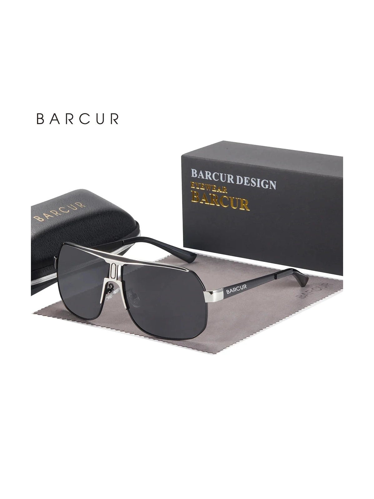 BARCUR Polarized Sports Sunglasses for Men Fashionable Fishing Driving Hiking and Outdoor Eyewear UV400 Protection Gradient Lenses - Courbe et Compagnie