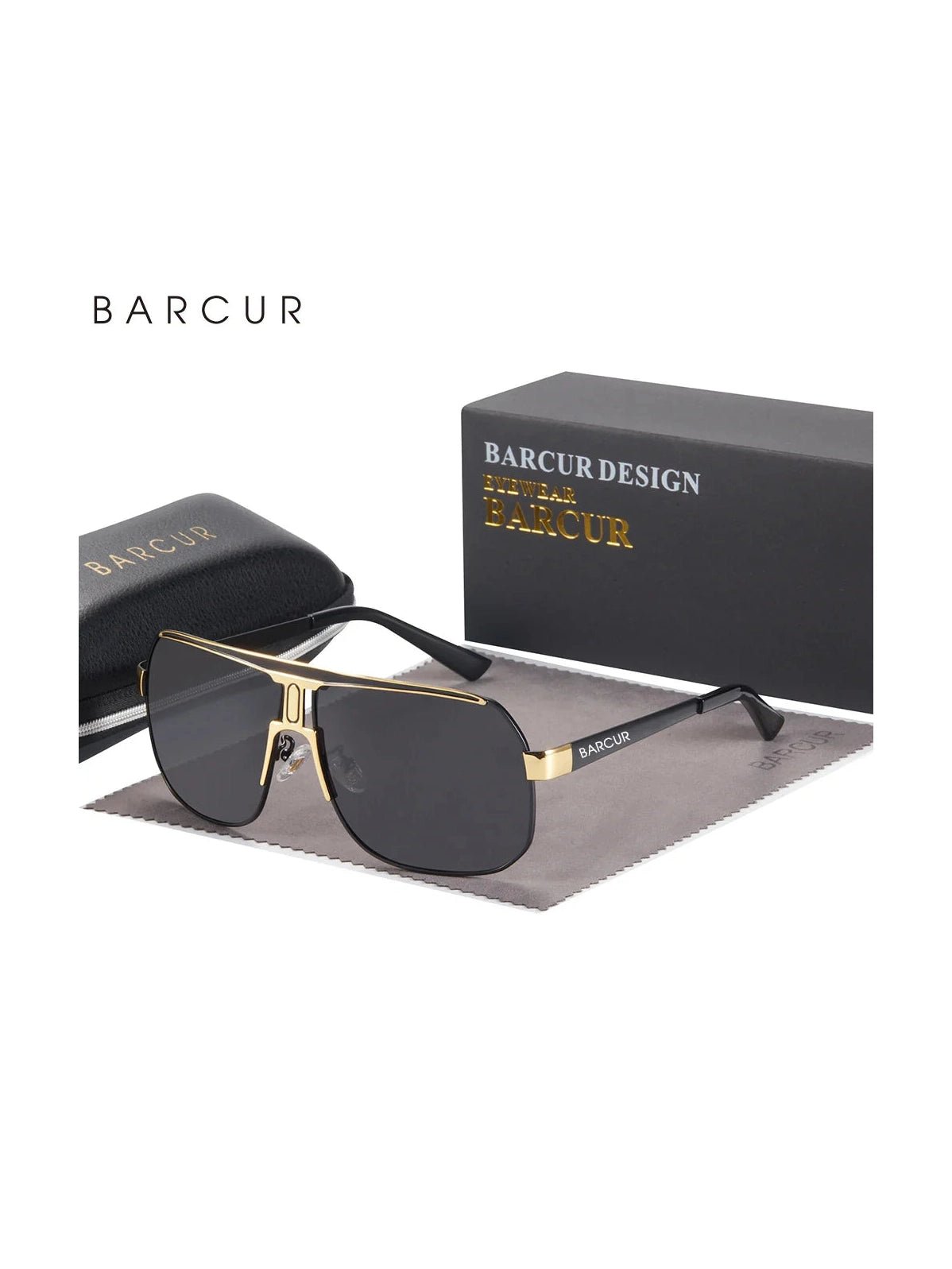BARCUR Polarized Sports Sunglasses for Men Fashionable Fishing Driving Hiking and Outdoor Eyewear UV400 Protection Gradient Lenses - Courbe et Compagnie