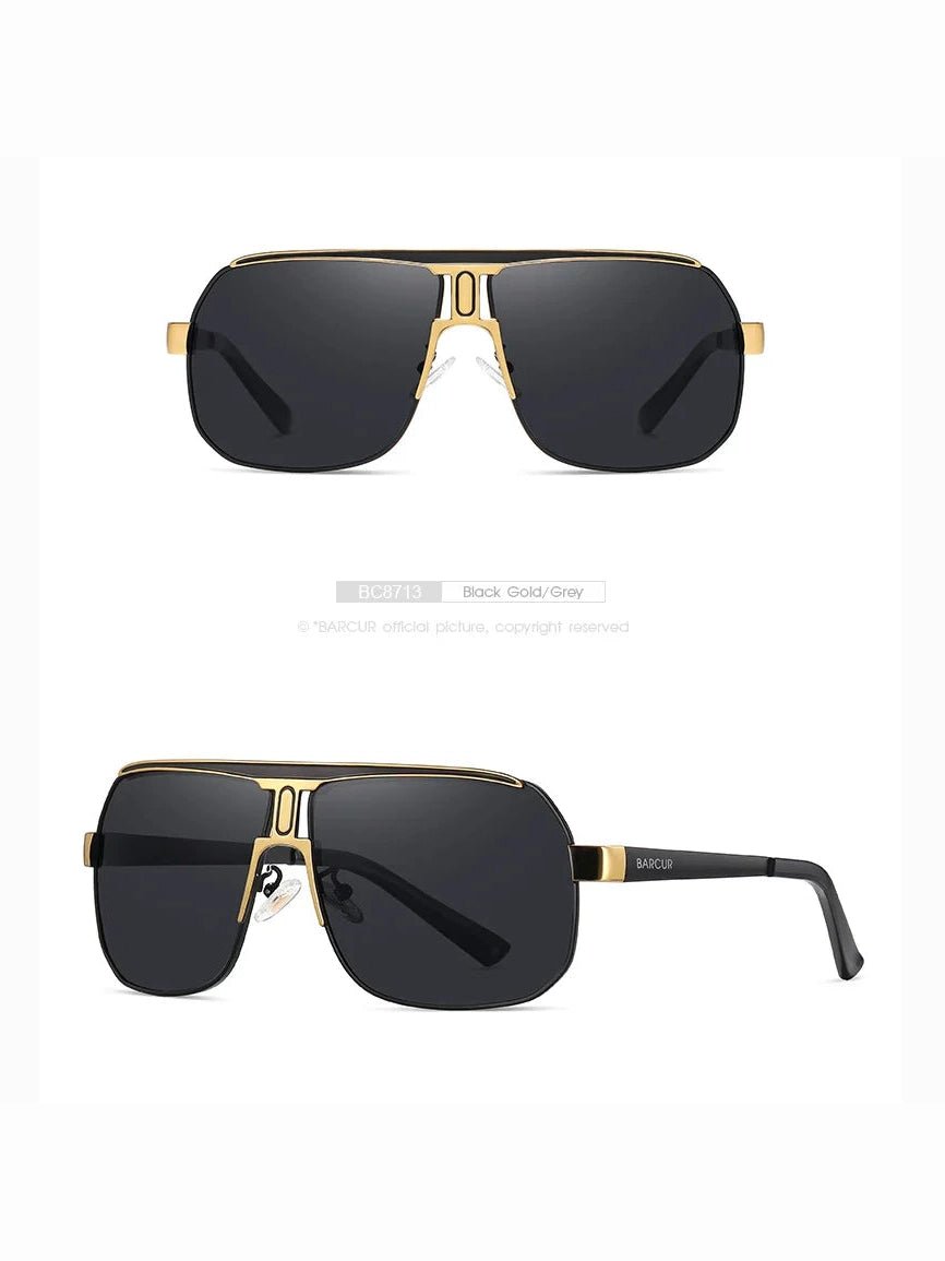 BARCUR Polarized Sports Sunglasses for Men Fashionable Fishing Driving Hiking and Outdoor Eyewear UV400 Protection Gradient Lenses - Courbe et Compagnie