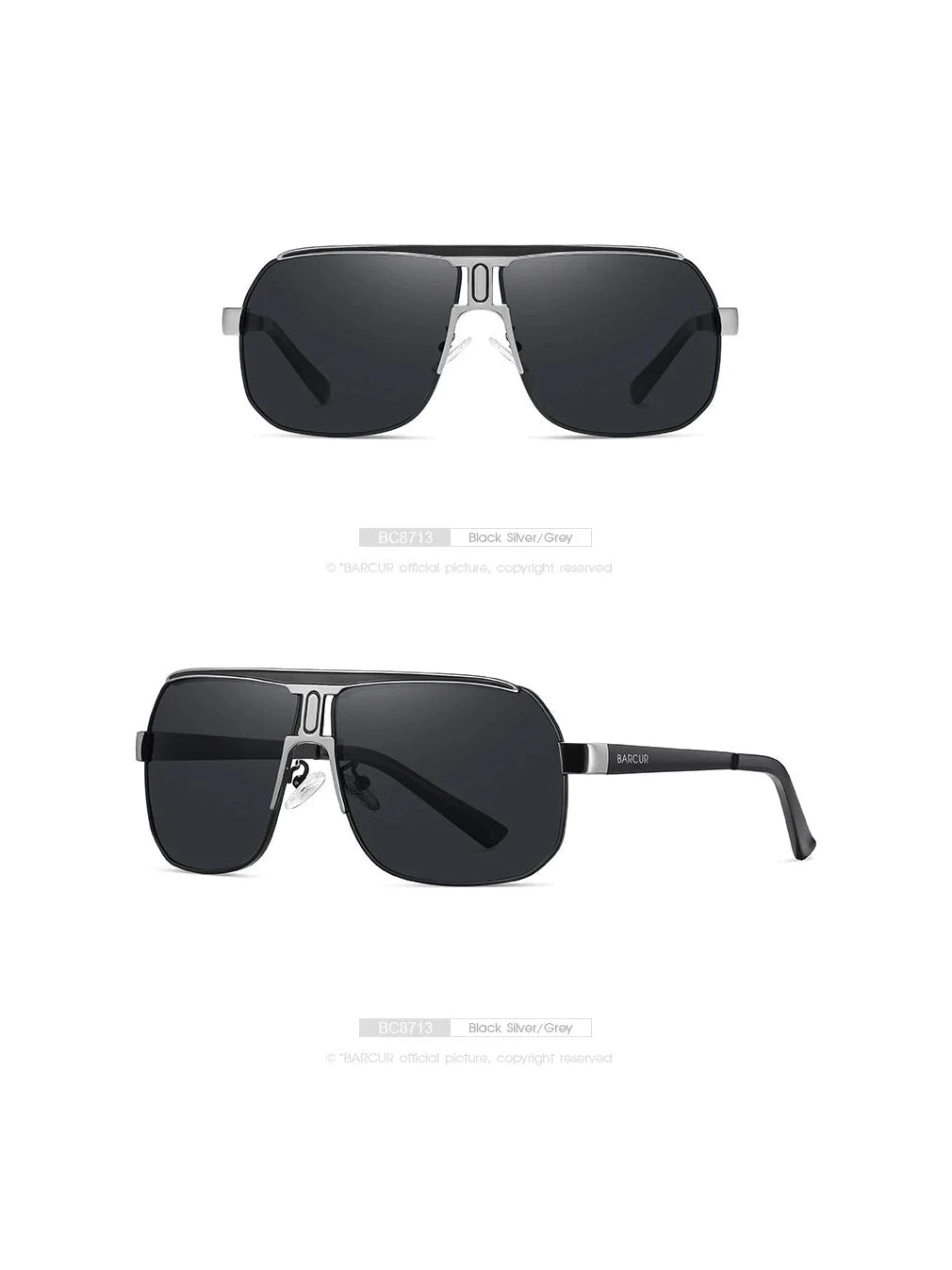 BARCUR Polarized Sports Sunglasses for Men Fashionable Fishing Driving Hiking and Outdoor Eyewear UV400 Protection Gradient Lenses - Courbe et Compagnie