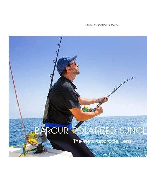 BARCUR Polarized Sports Sunglasses for Men Fashionable Fishing Driving Hiking and Outdoor Eyewear UV400 Protection Gradient Lenses - Courbe et Compagnie