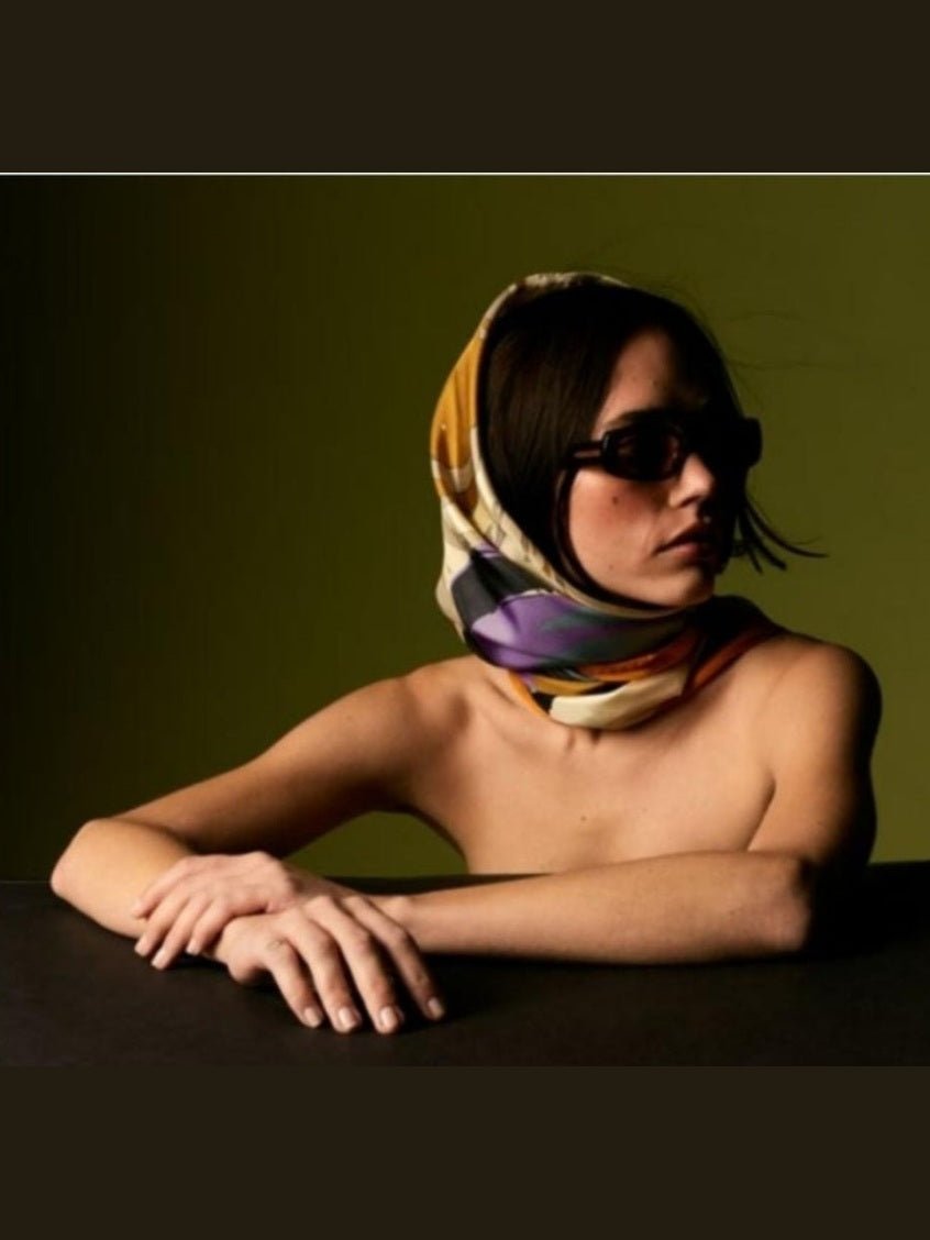 BAROCCO 100% ITALIAN SILK SCARF - Courbe et Compagnie