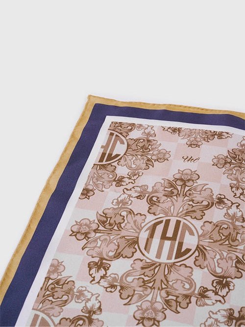 Baroque Flower Silk Scarf - Courbe et Compagnie