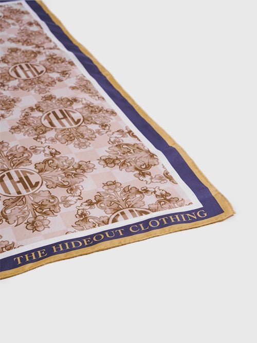 Baroque Flower Silk Scarf - Courbe et Compagnie