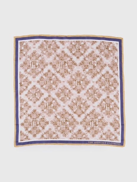 Baroque Flower Silk Scarf - Courbe et Compagnie