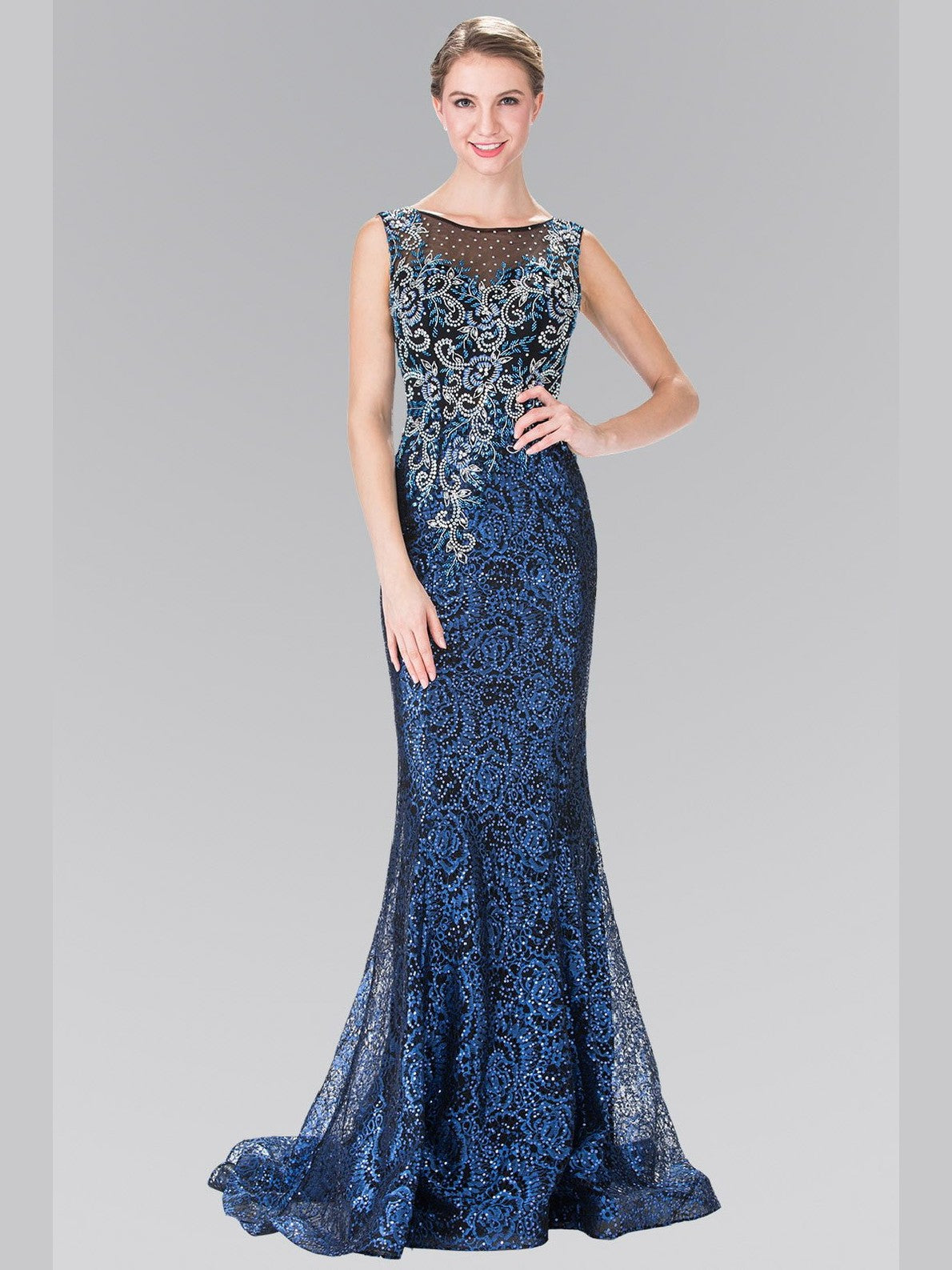 Beads Embroidered Sequin Long Dress - Courbe et Compagnie