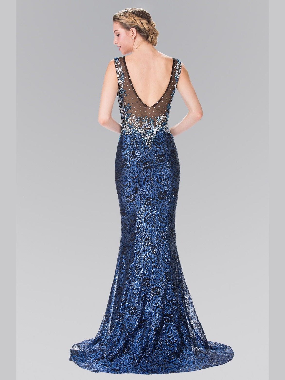 Beads Embroidered Sequin Long Dress - Courbe et Compagnie