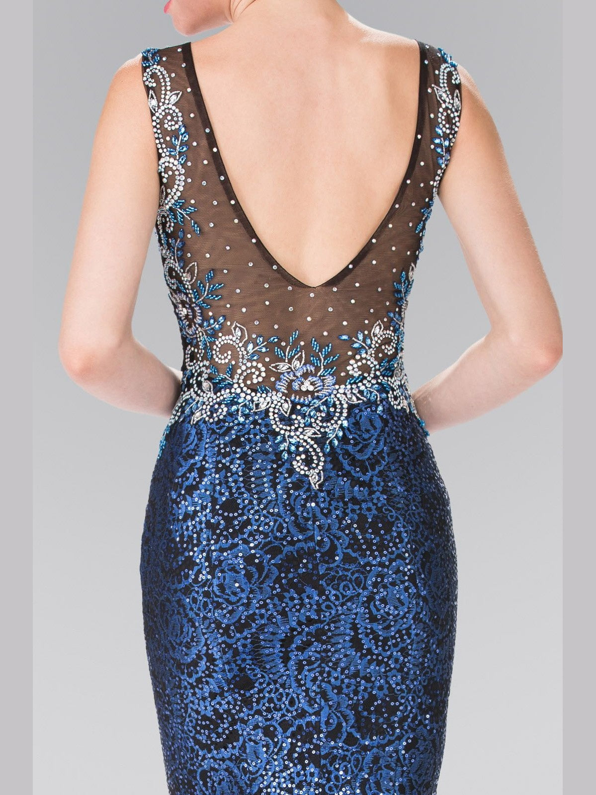 Beads Embroidered Sequin Long Dress - Courbe et Compagnie