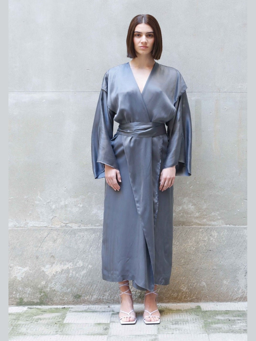 Bemberg Kimono Wrap Dress - Courbe et Compagnie