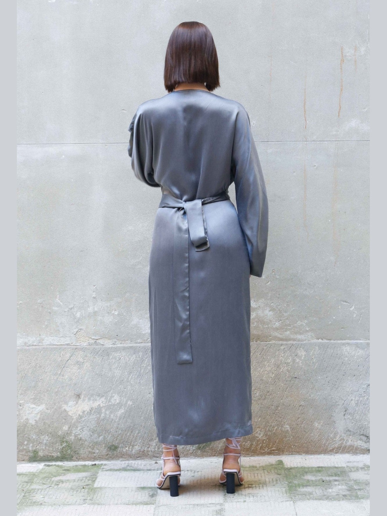Bemberg Kimono Wrap Dress - Courbe et Compagnie