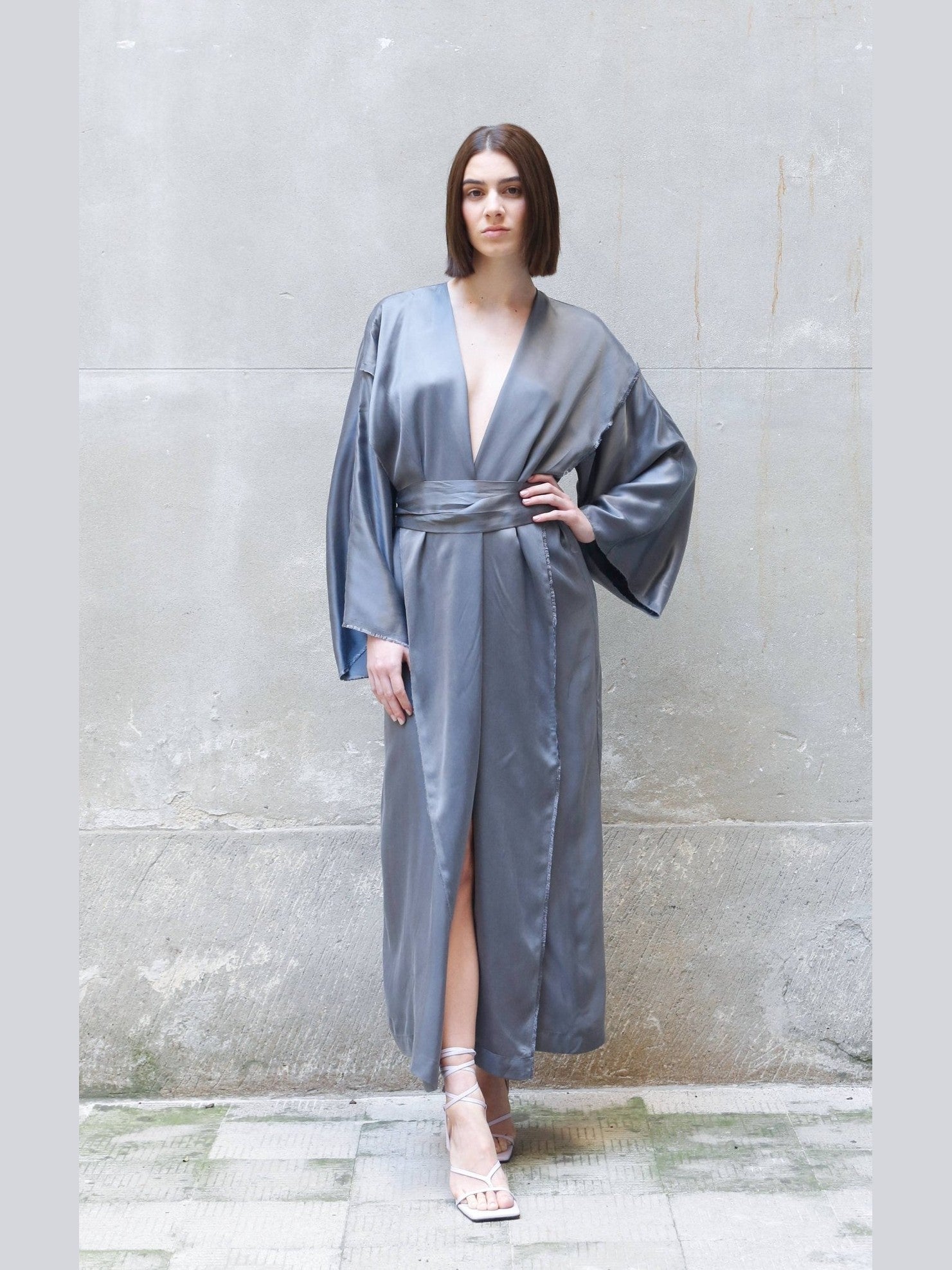 Bemberg Kimono Wrap Dress - Courbe et Compagnie