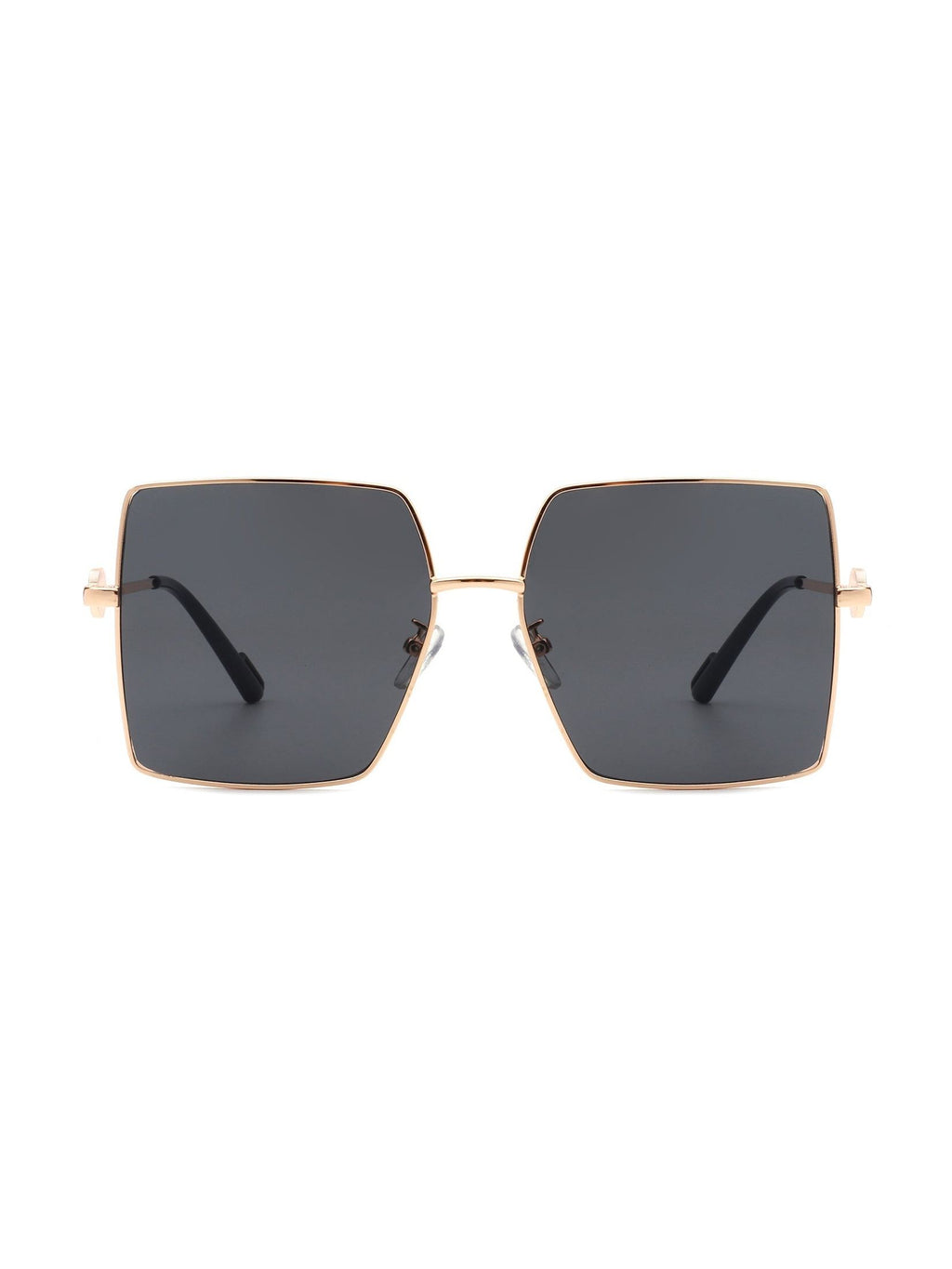 Benazia - Square Oversize Flat Top Large Tinted Women Fashion Sunglasses - Courbe et Compagnie