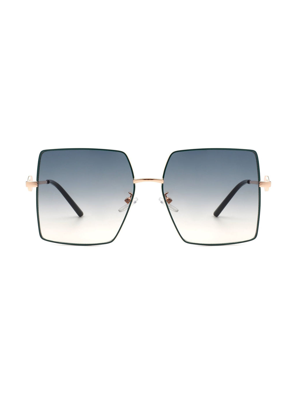 Benazia - Square Oversize Flat Top Large Tinted Women Fashion Sunglasses - Courbe et Compagnie