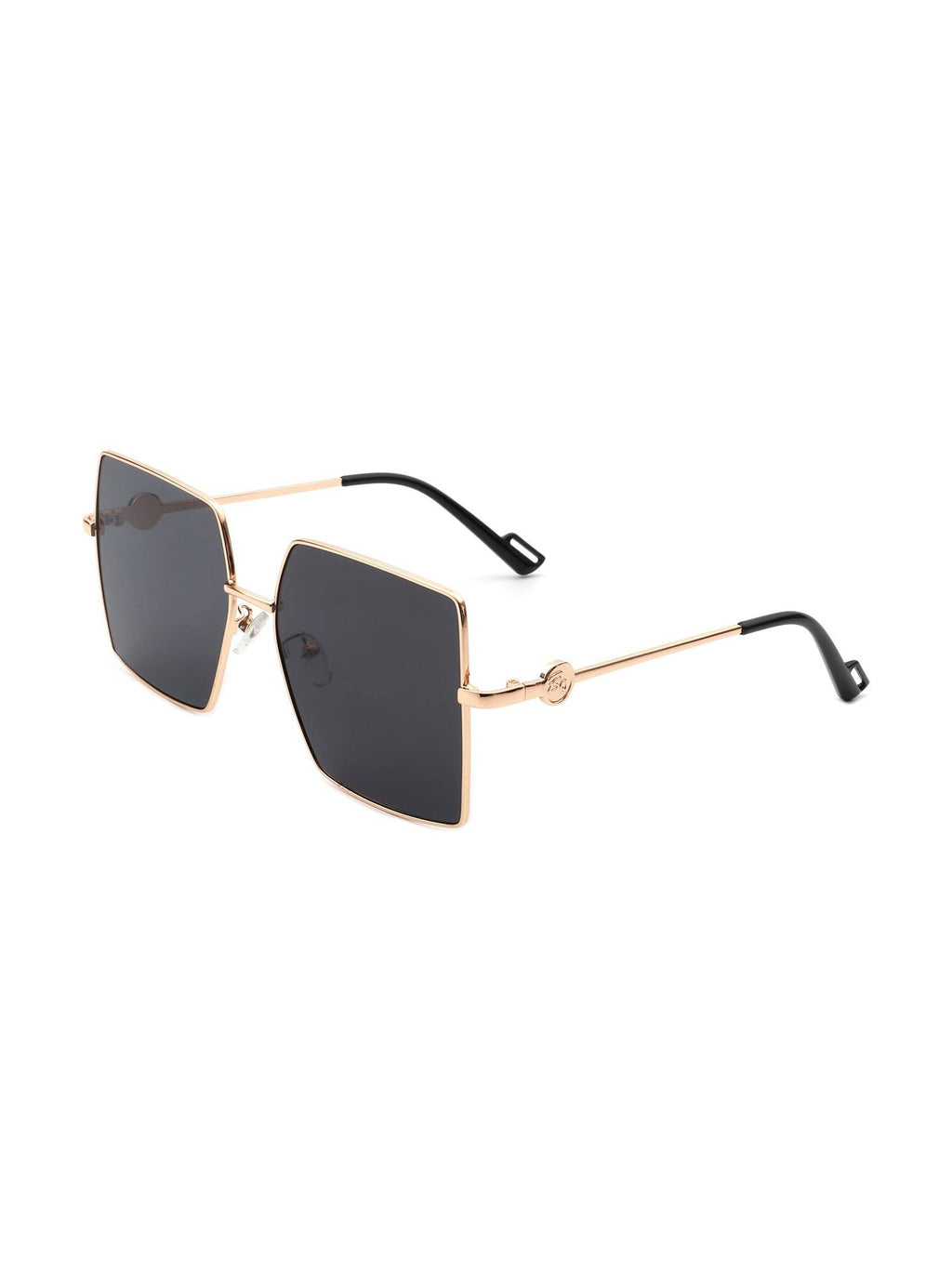 Benazia - Square Oversize Flat Top Large Tinted Women Fashion Sunglasses - Courbe et Compagnie