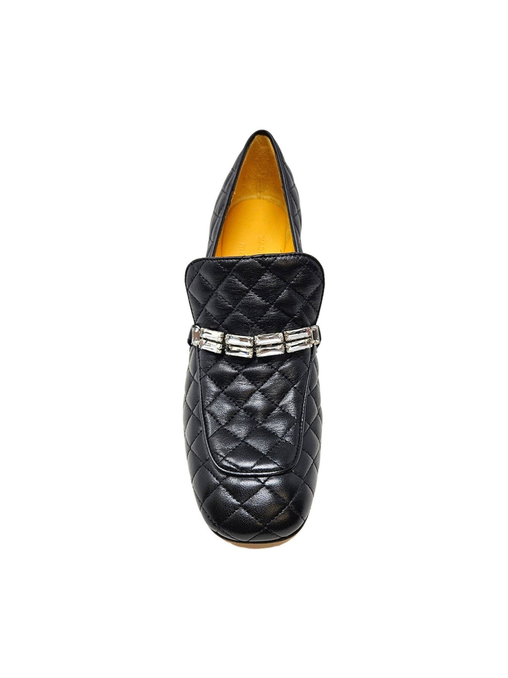 Black Leather Quilted Loafer - Courbe et Compagnie
