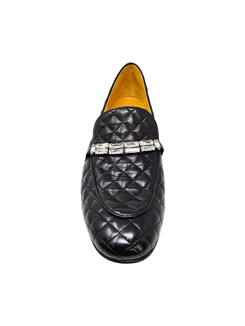 Black Quilted Flat Loafer — Women's Casual Dress Shoes - Courbe et Compagnie