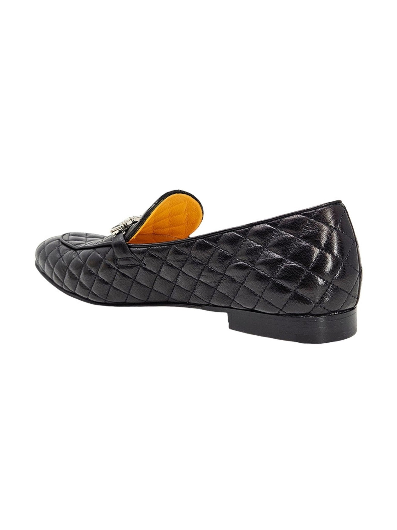 Black Quilted Flat Loafer — Women's Casual Dress Shoes - Courbe et Compagnie