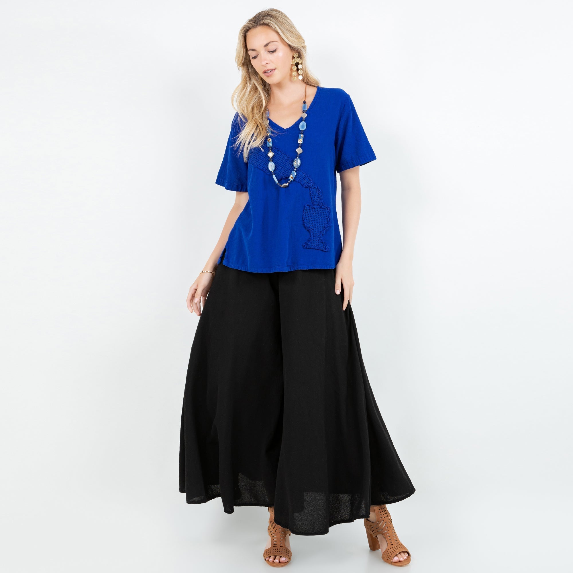 Blanche Pants - 100% Cotton Gauze - Courbe et Compagnie