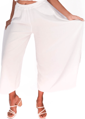 Blanche Pants - 100% Cotton Gauze - Courbe et Compagnie