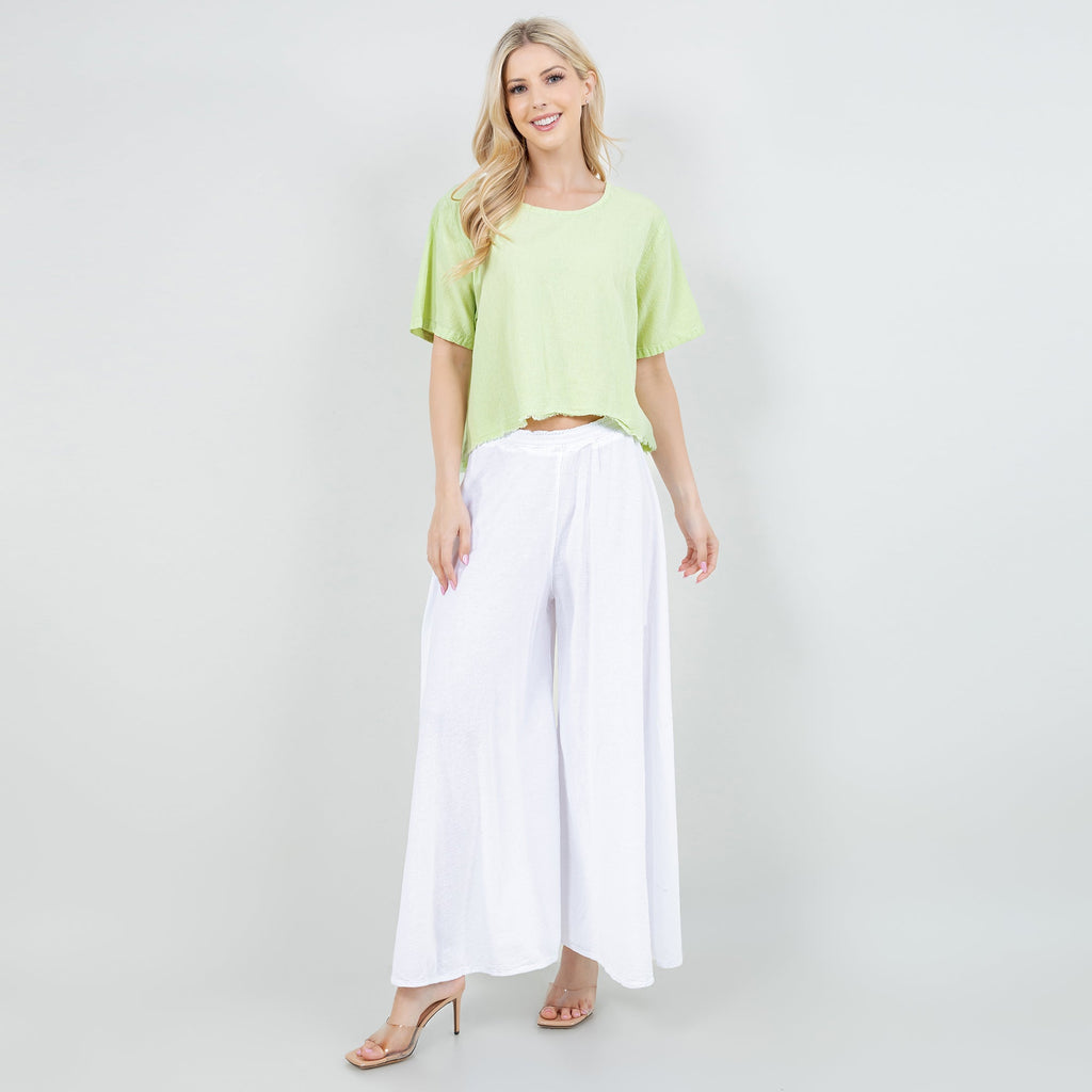 Blanche Pants - 100% Cotton Gauze - Courbe et Compagnie