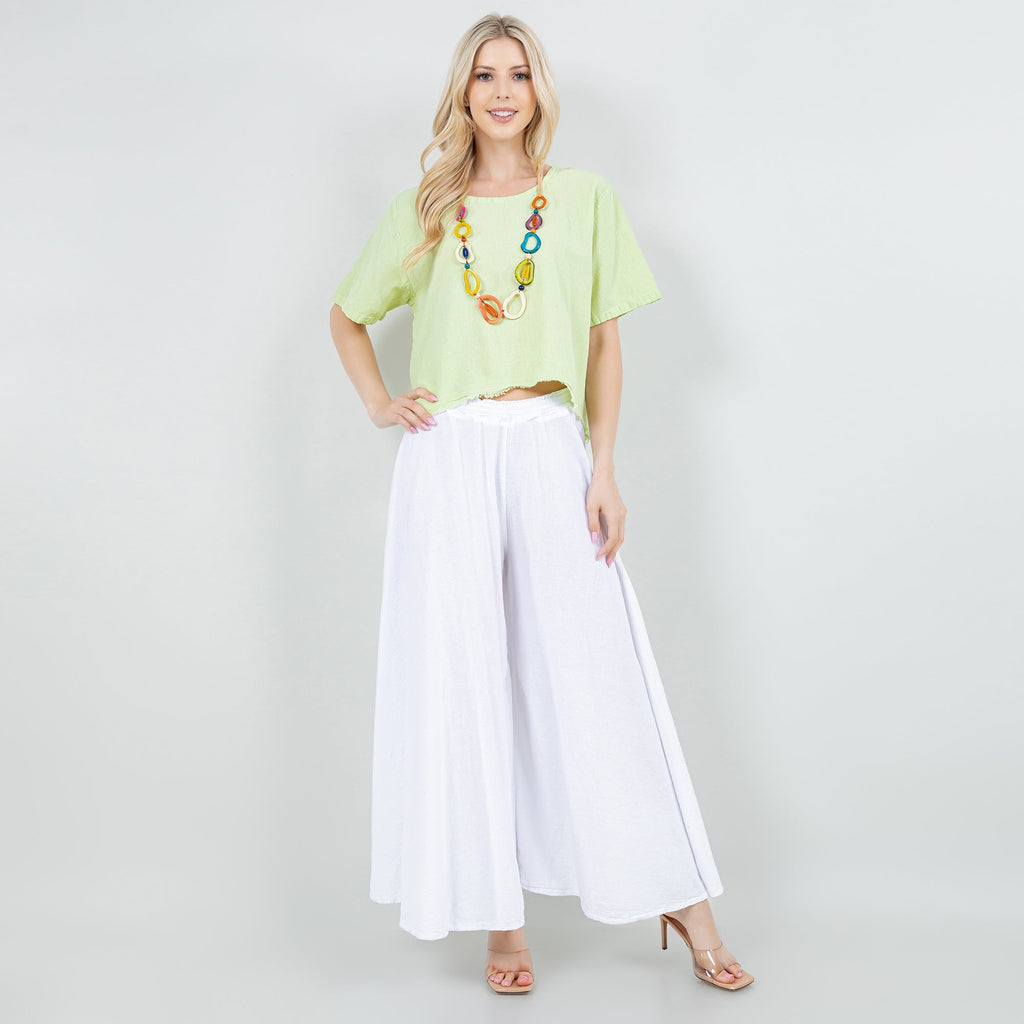 Blanche Pants - 100% Cotton Gauze - Courbe et Compagnie