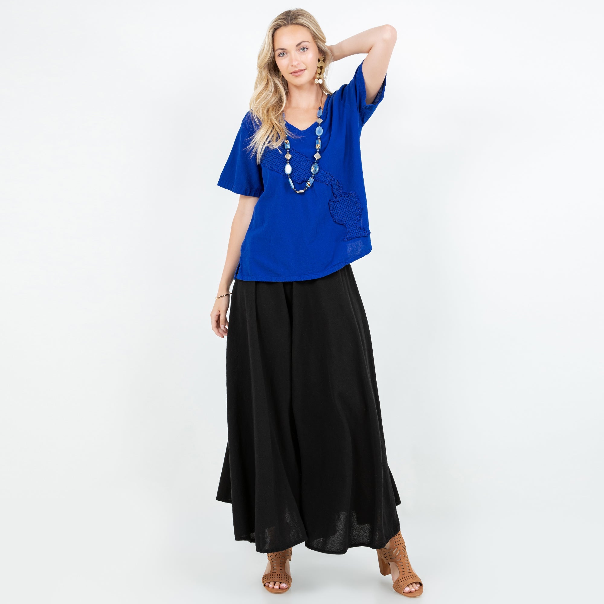 Blanche Pants - 100% Cotton Gauze - Courbe et Compagnie