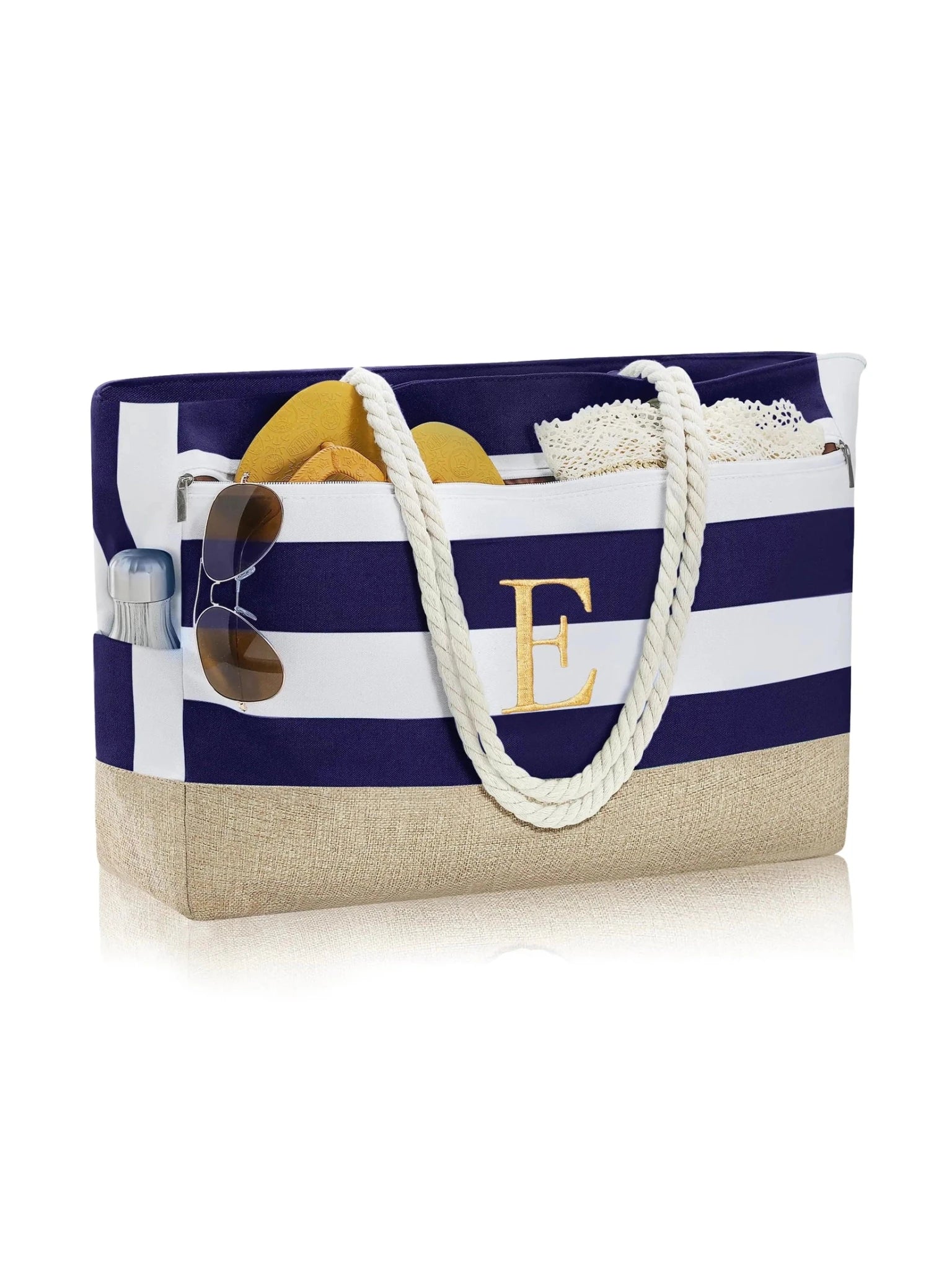 Blue Beach Initial Accessories Bag Gift - Courbe et Compagnie
