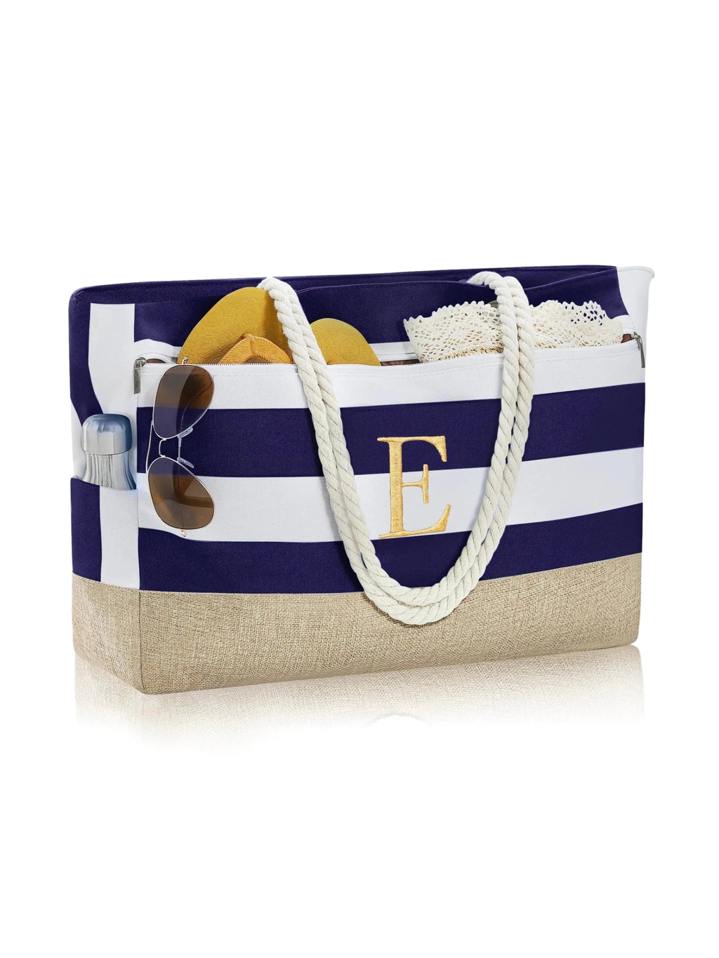 Blue Beach Initial Accessories Bag Gift - Courbe et Compagnie