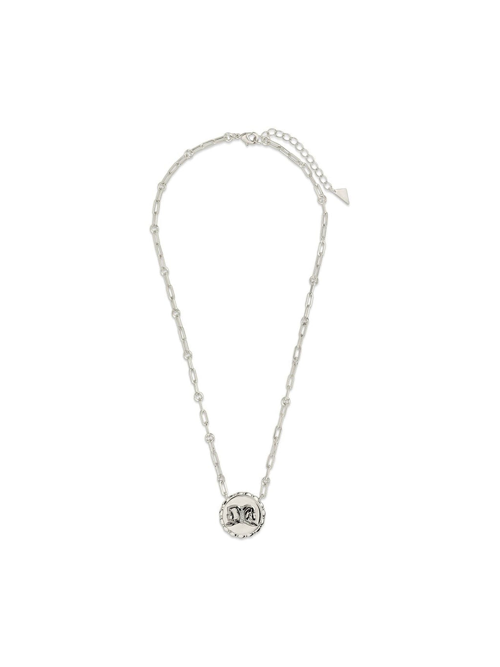 Bold CZ Zodiac Link Pendant Necklace - Courbe et Compagnie