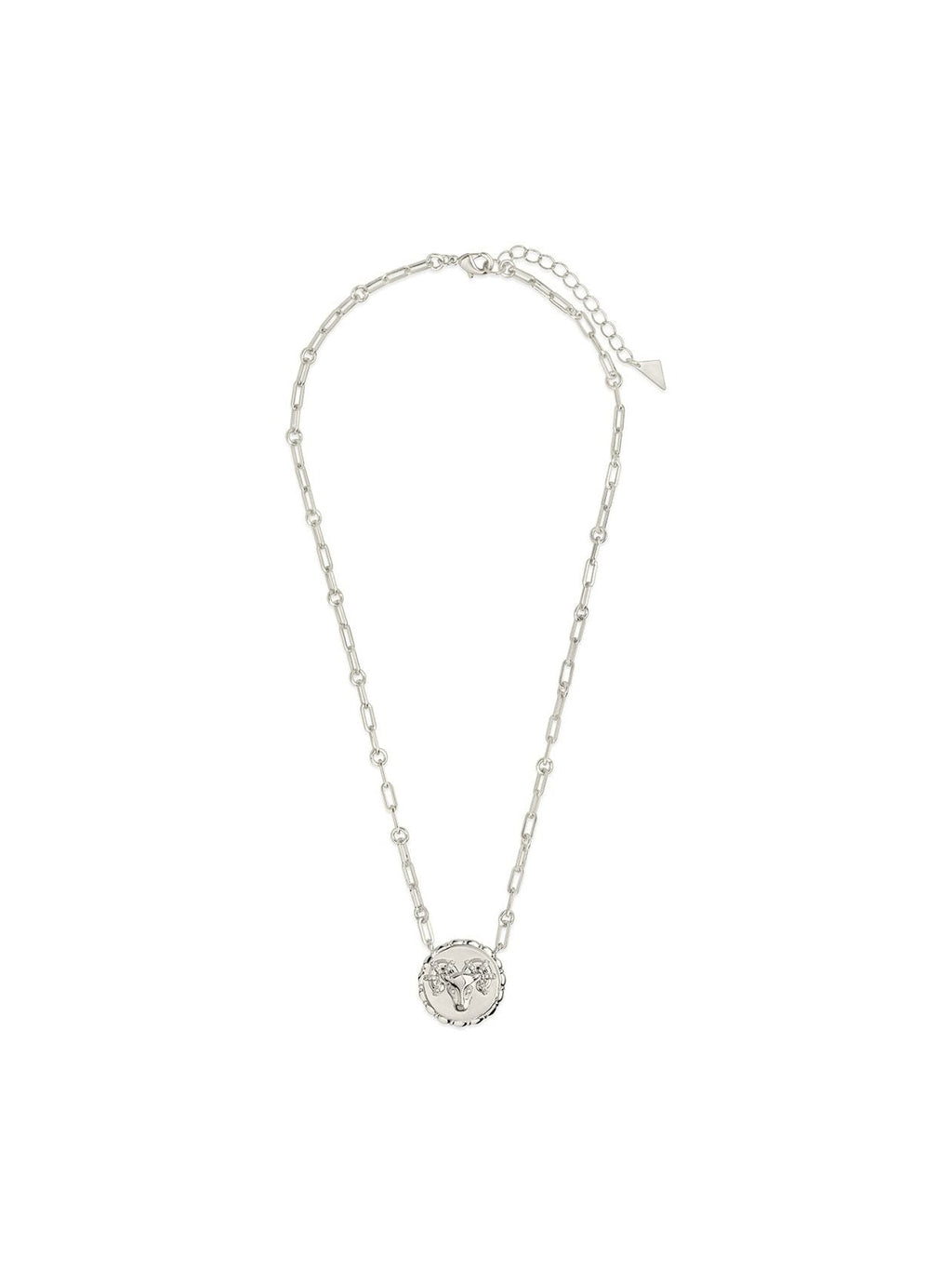 Bold CZ Zodiac Link Pendant Necklace - Courbe et Compagnie