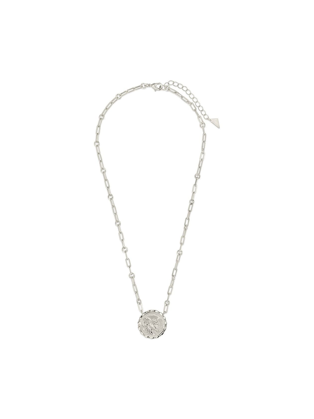 Bold CZ Zodiac Link Pendant Necklace - Courbe et Compagnie