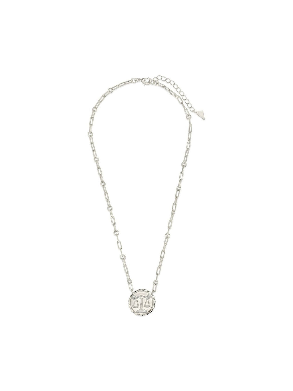 Bold CZ Zodiac Link Pendant Necklace - Courbe et Compagnie