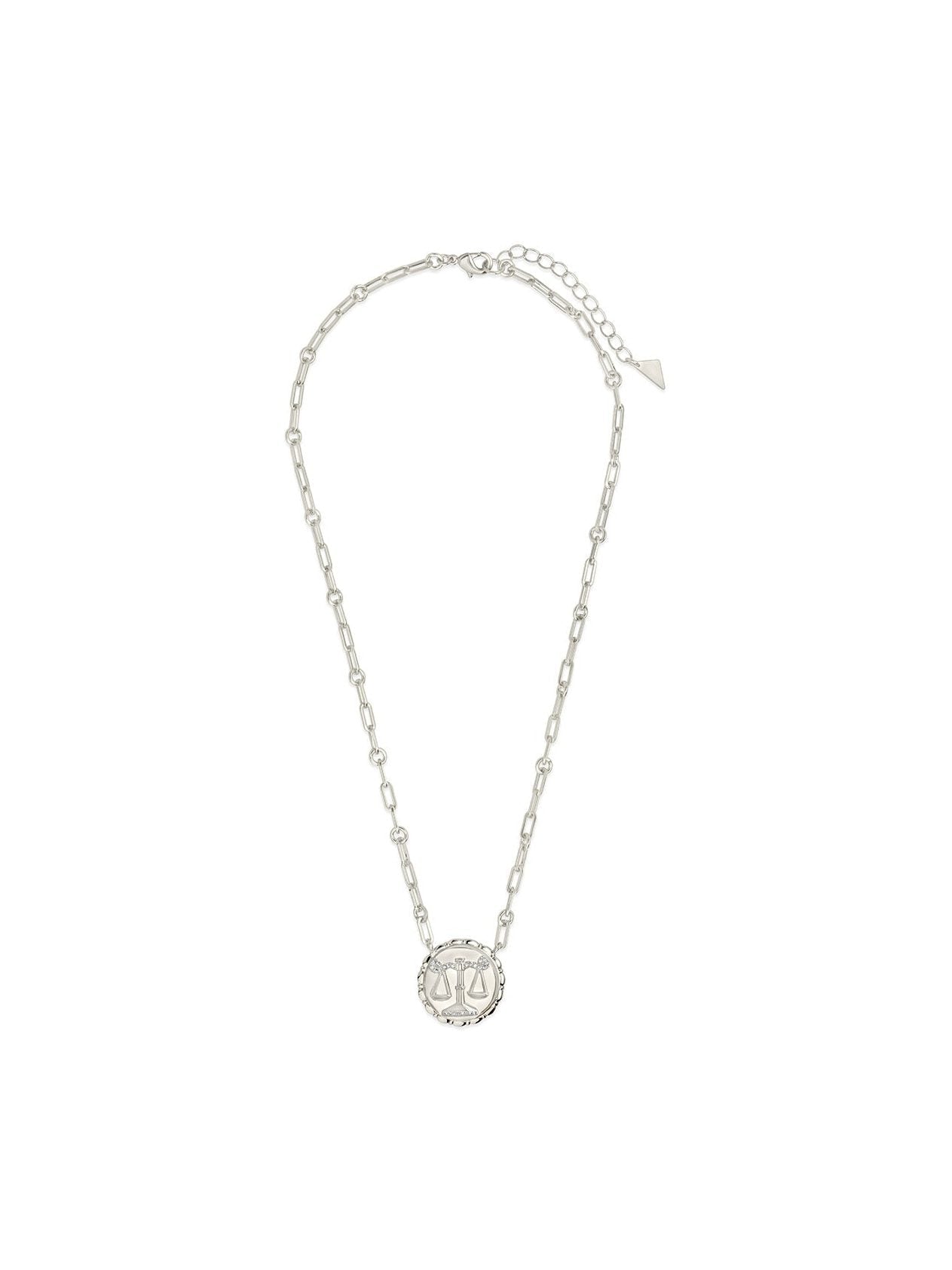 Bold CZ Zodiac Link Pendant Necklace - Courbe et Compagnie