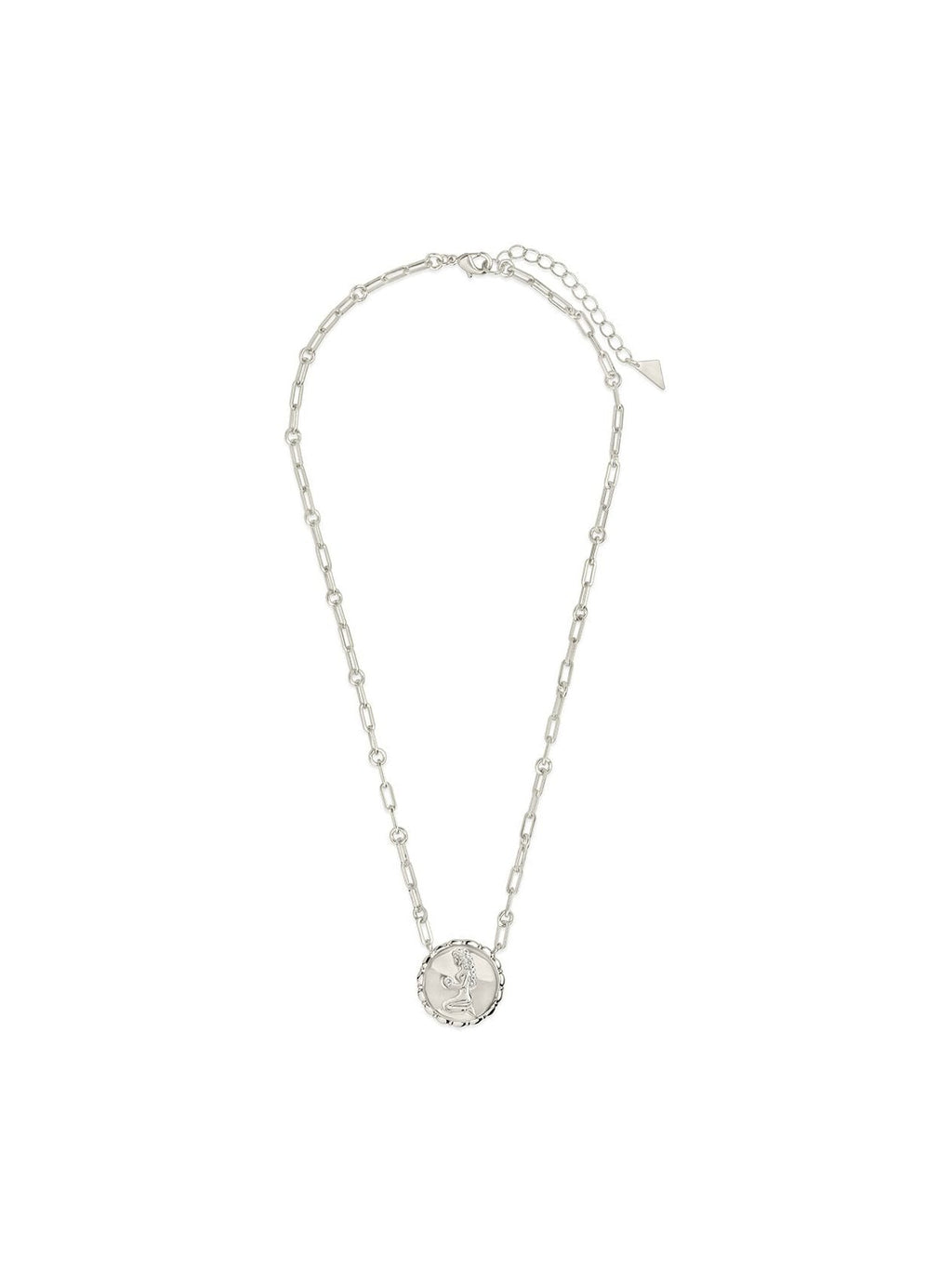Bold CZ Zodiac Link Pendant Necklace - Courbe et Compagnie
