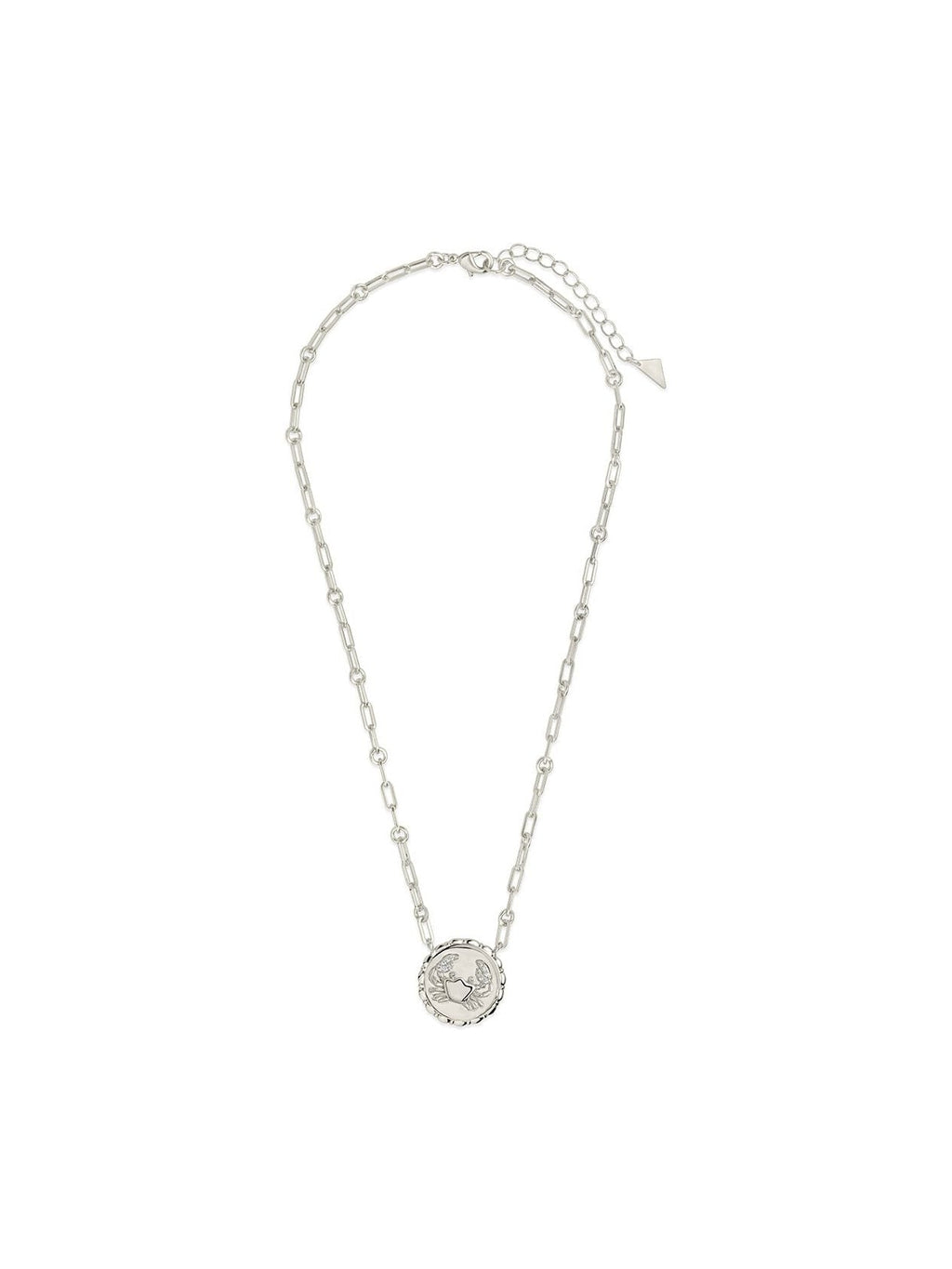 Bold CZ Zodiac Link Pendant Necklace - Courbe et Compagnie