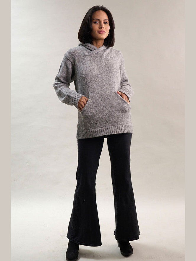 Briana Alpaca Hoodie Pullover - Courbe et Compagnie