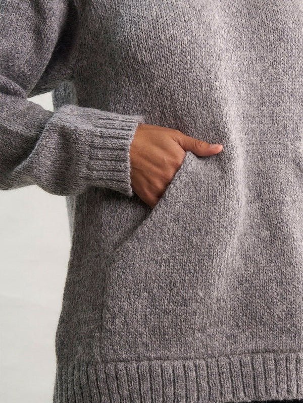 Briana Alpaca Hoodie Pullover - Courbe et Compagnie