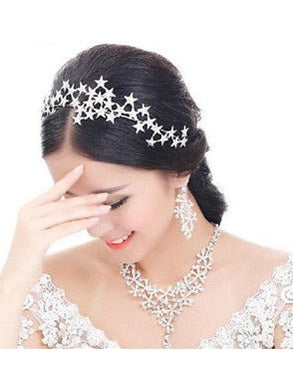 Bridal Rhinestone Pearl Crown - Courbe et Compagnie