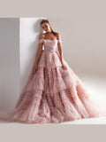 Bubble Sleeve Mesh Maxi Dress - Courbe et Compagnie