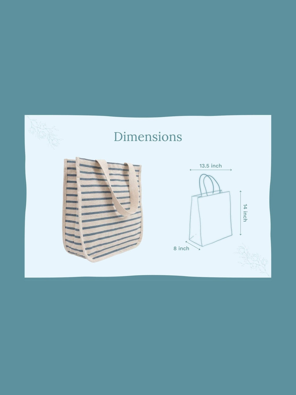 Canvas Grocery Tote Bags - Courbe et Compagnie