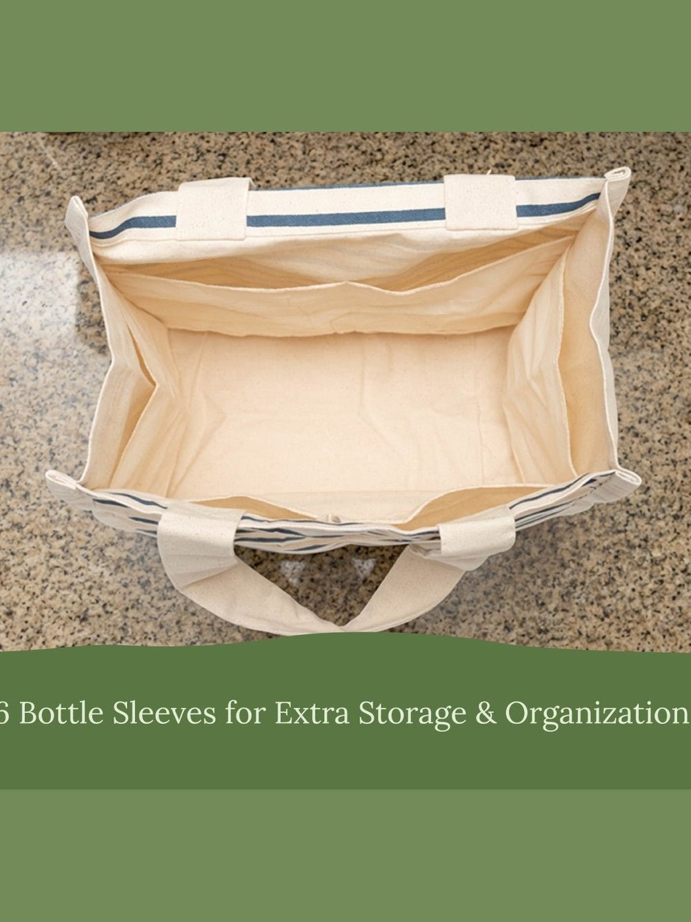 Canvas Grocery Tote Bags - Courbe et Compagnie