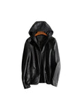 Casual Genuine Womens Leather Coat - Courbe et Compagnie