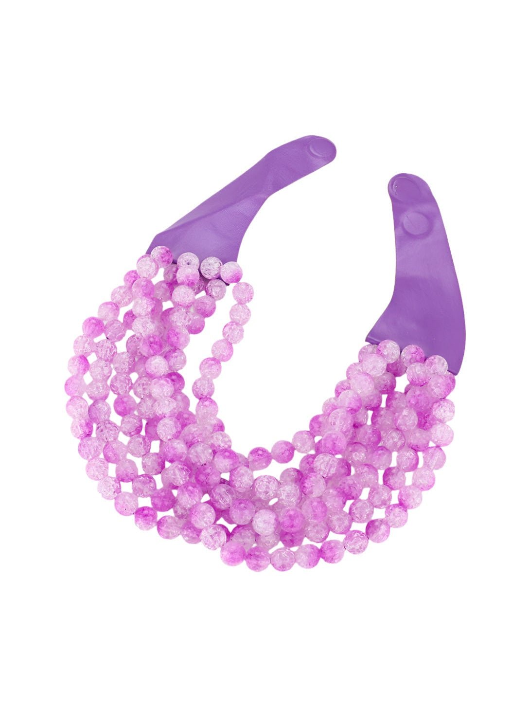 Chunky Multi-Strand Beaded Statement Necklace - Courbe et Compagnie