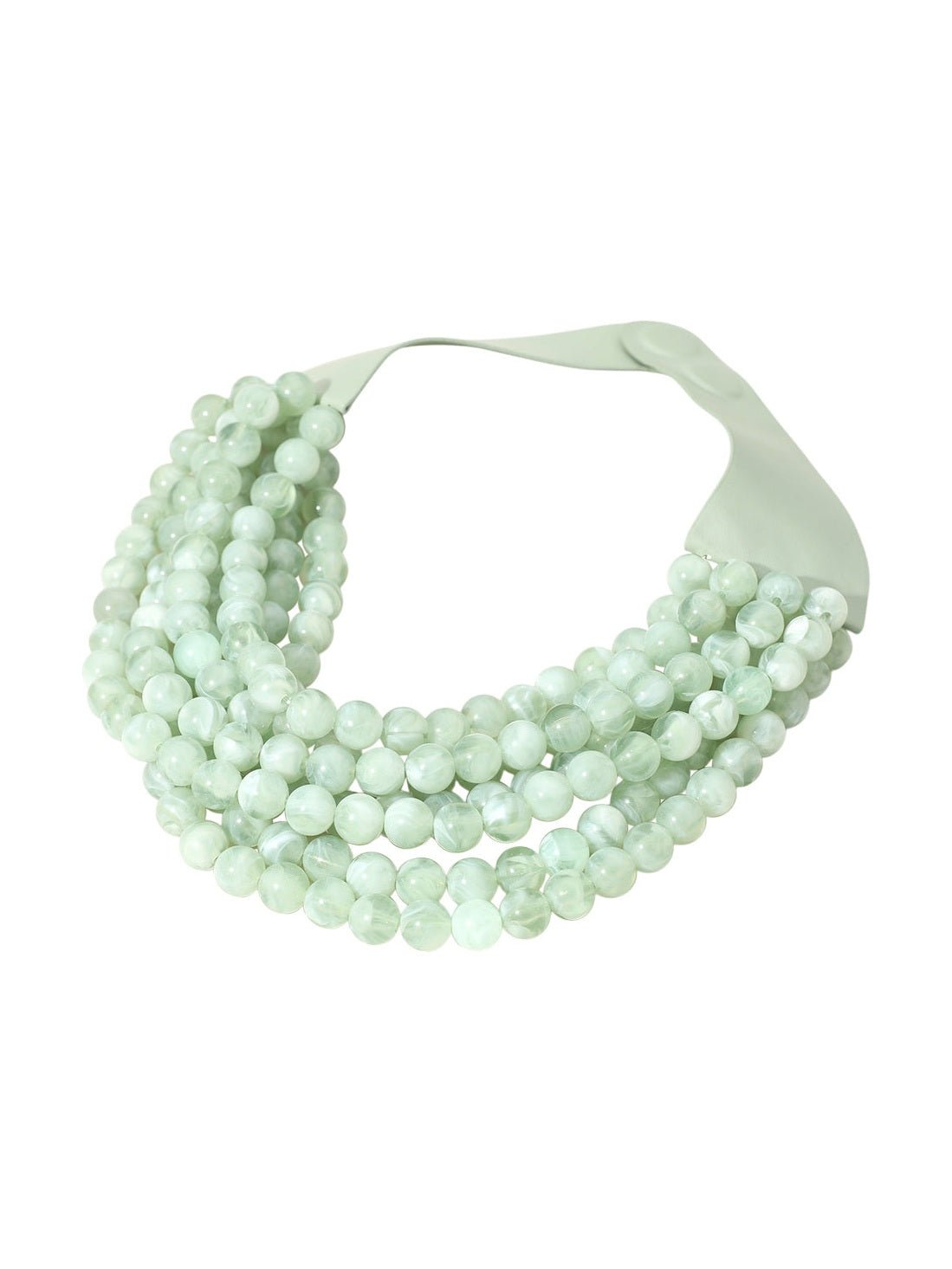 Chunky Multi-Strand Beaded Statement Necklace - Courbe et Compagnie