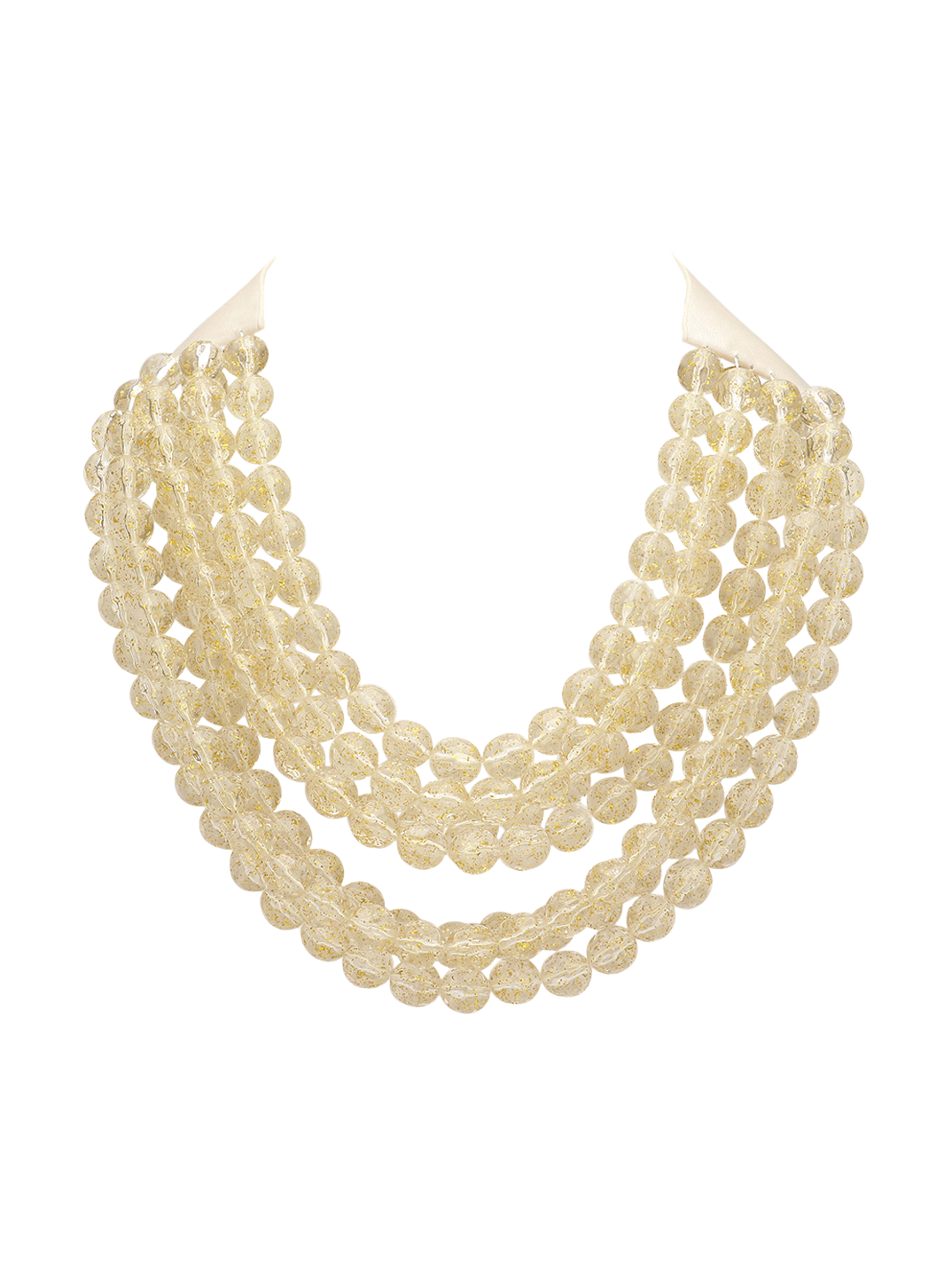 Chunky Multi-Strand Beaded Statement Necklace - Courbe et Compagnie