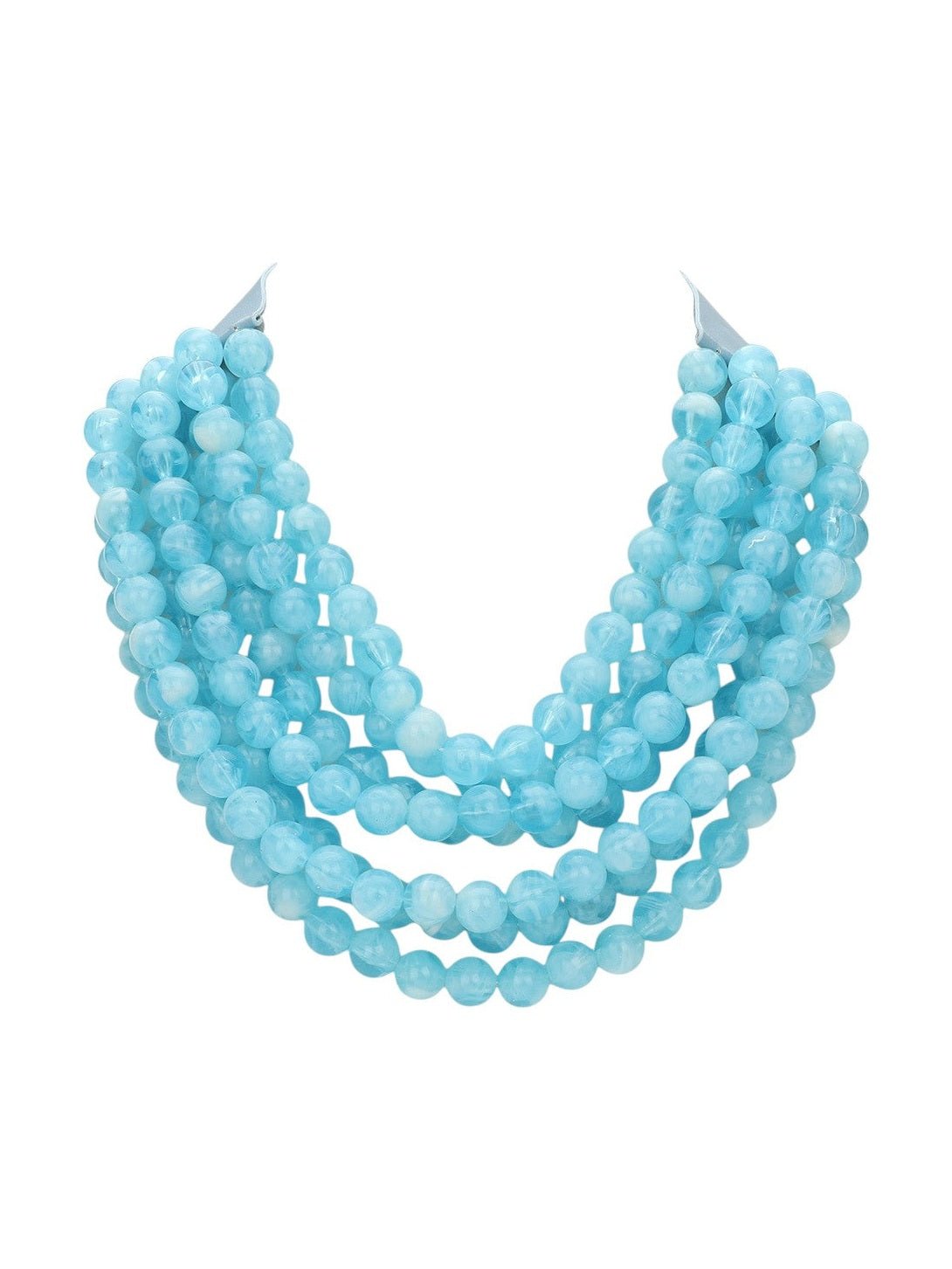 Chunky Multi-Strand Beaded Statement Necklace - Courbe et Compagnie