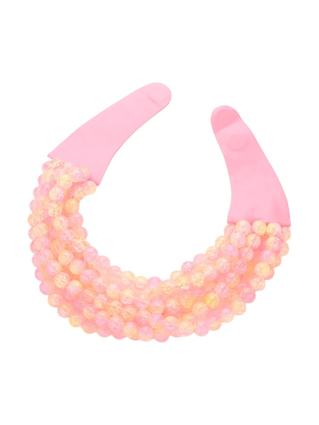 Chunky Multi-Strand Beaded Statement Necklace - Courbe et Compagnie