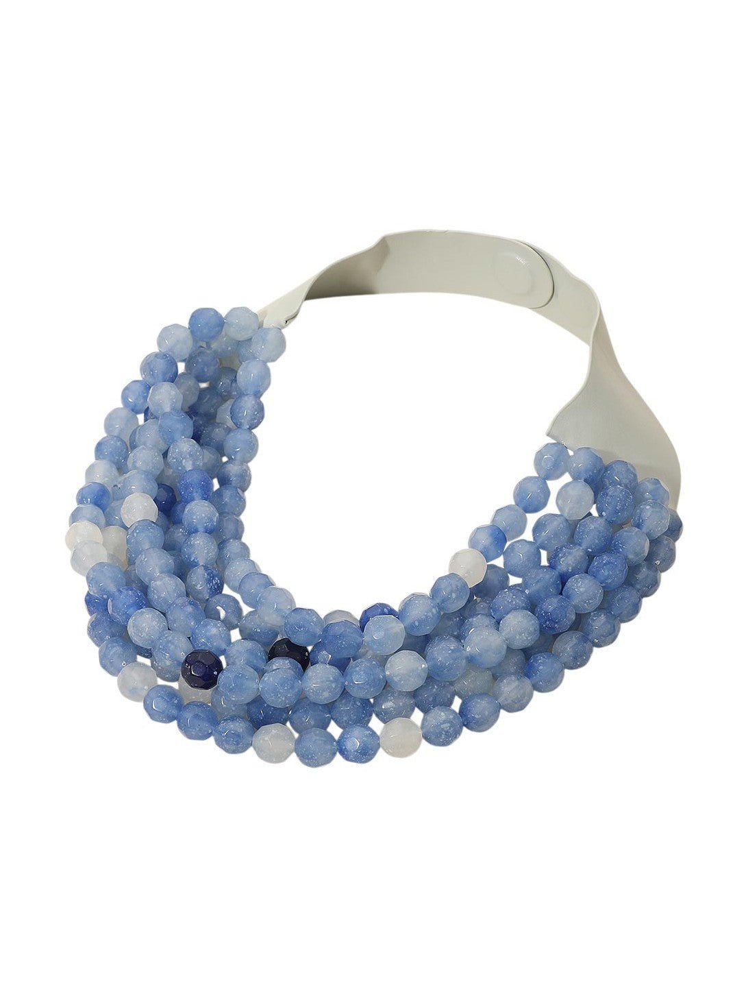 Chunky Multi-Strand Beaded Statement Necklace - Courbe et Compagnie